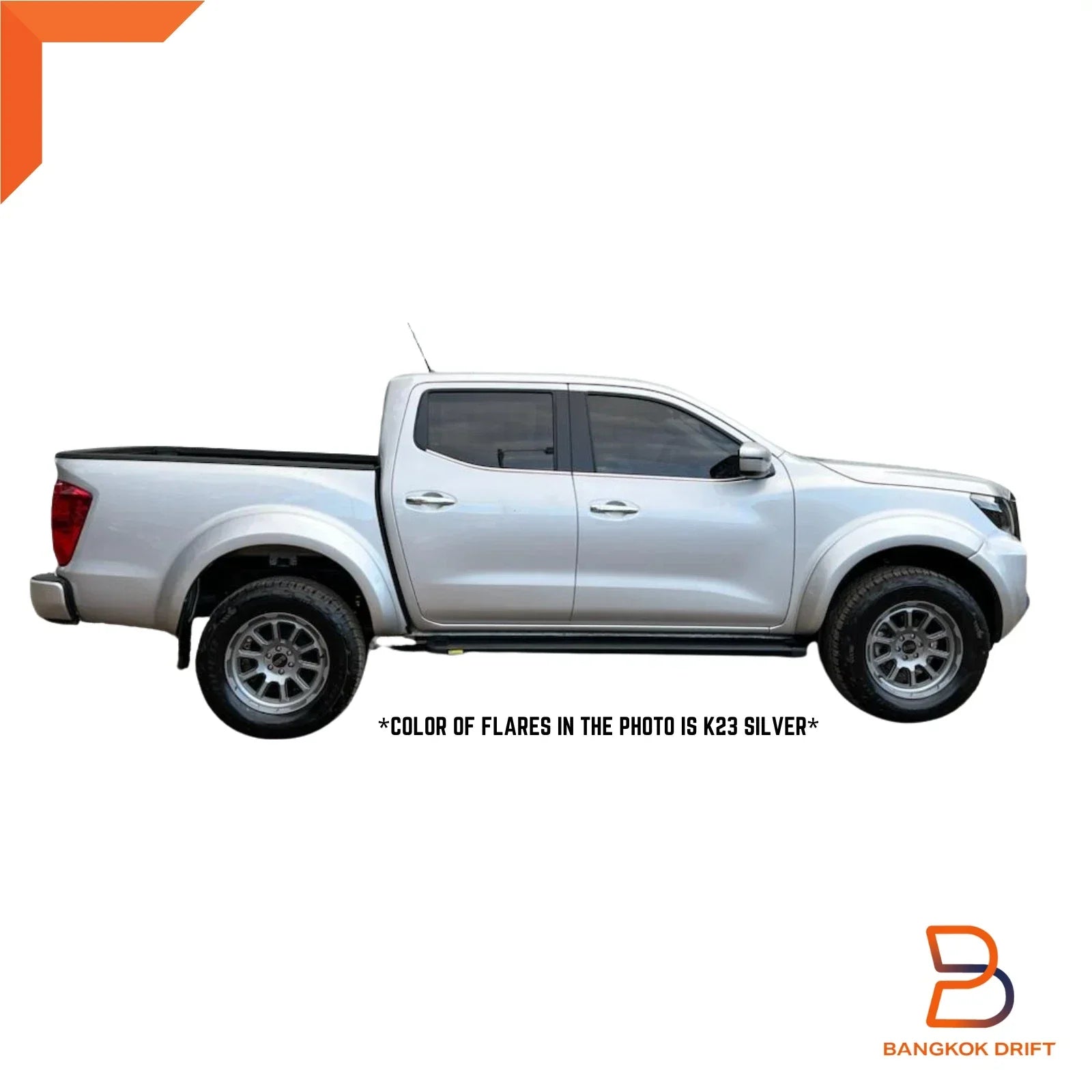 Matte Black 6" Fender Flares for Nissan Navara UTE D23 (2021-2023)