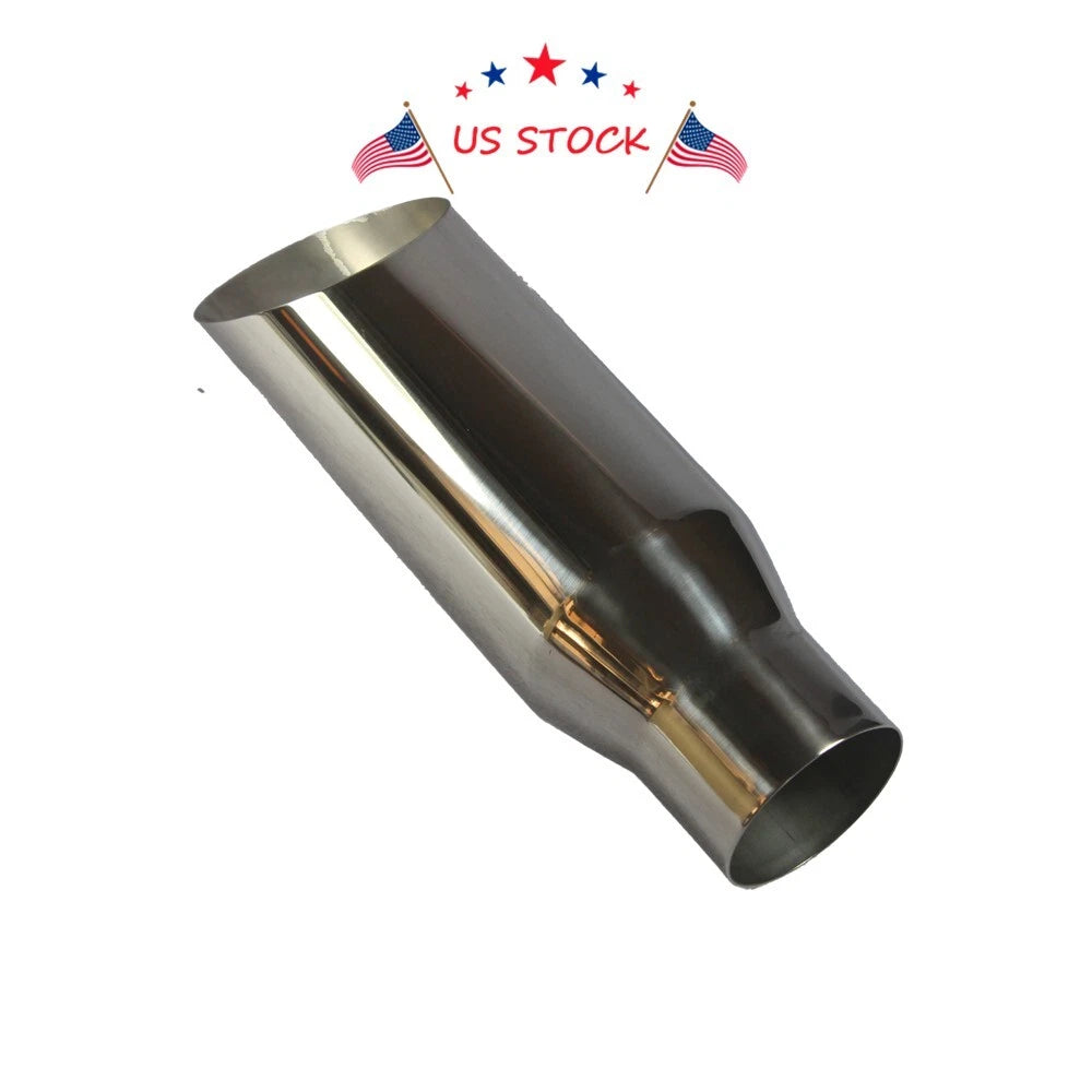 Stainless Steel Exhaust Tip for Universal Fit (2.5" Inlet, 3.5" Outlet)
