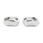 Chrome Front Turn Signal Mount Bracket Relocation Kit for Harley Dyna (39mm, 49mm)