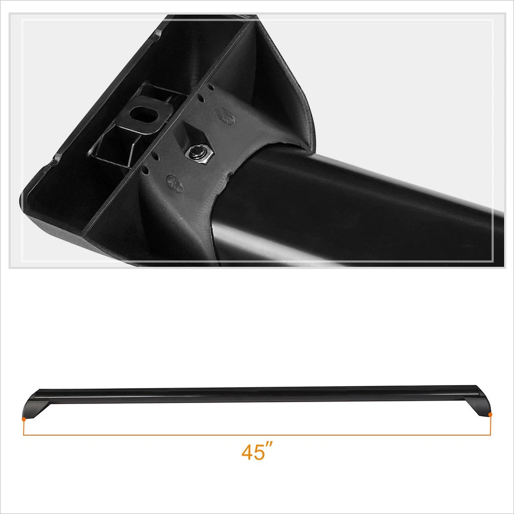 Roof Rack Crossbar for Saturn Vue (2002–2007) - OE Style, Aluminum, Black