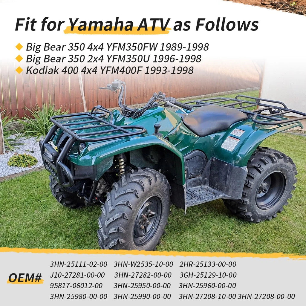 Front Brake Drum Plate Cylinder Kit for Yamaha Kodiak 400 4x4 (1993–1998)