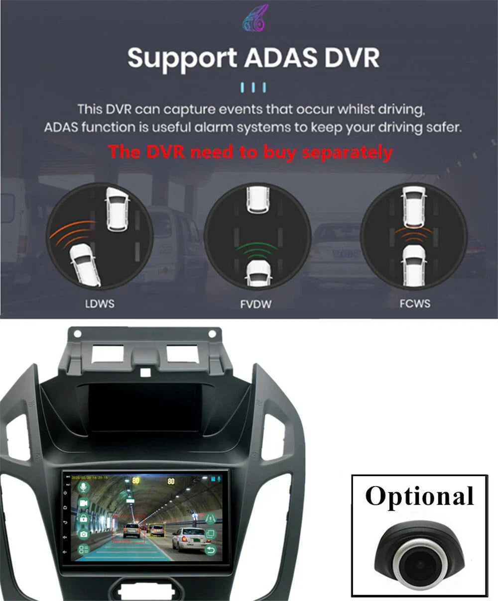 7" Stereo Radio GPS Navi for 2014-2018 Ford Transit Tourneo Connect Carplay