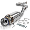 4.5" Burnt Tip Muffler Catback Exhaust System for Honda Civic EK/EJ/EM (1996–2000)