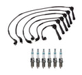 Denso 7mm Wire Set & 6 Iridium Power Spark Plugs for Hyundai Kia 2.7L V6