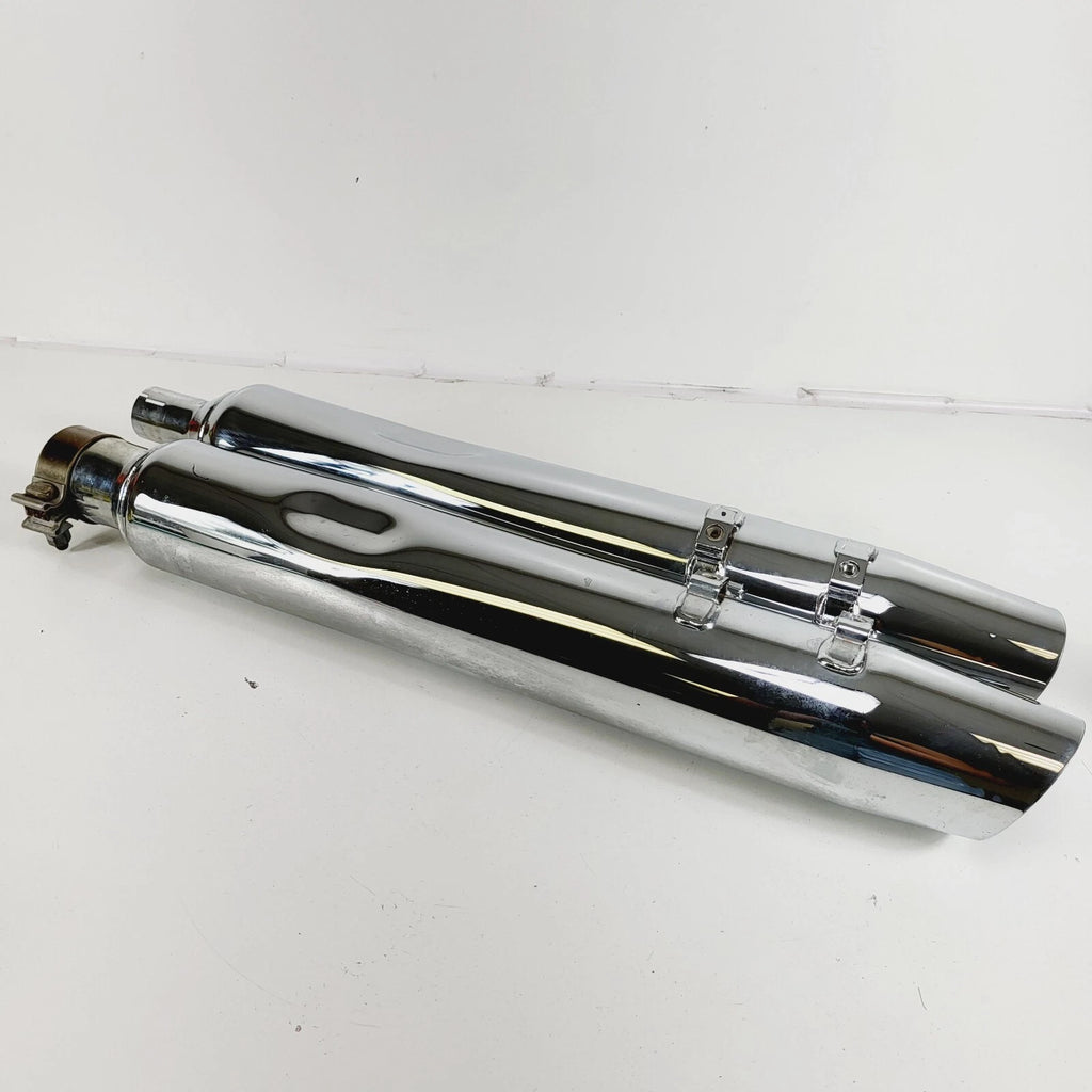 Chrome Exhaust Mufflers Tail Pipes for Harley Davidson Touring (2017–2023)