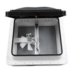 12V Reversible RV Roof Vent Fan Kit for Camper (14" x 14")