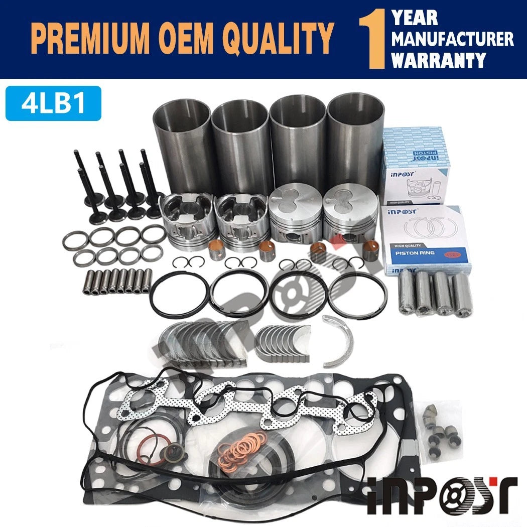 Overhaul Rebuild Kit for Isuzu 4LB1 Diesel Engine (Forklift, Excavator)