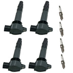Set of 4 Ignition Coils & Spark Plugs for Mitsubishi Outlander (2003-2020)