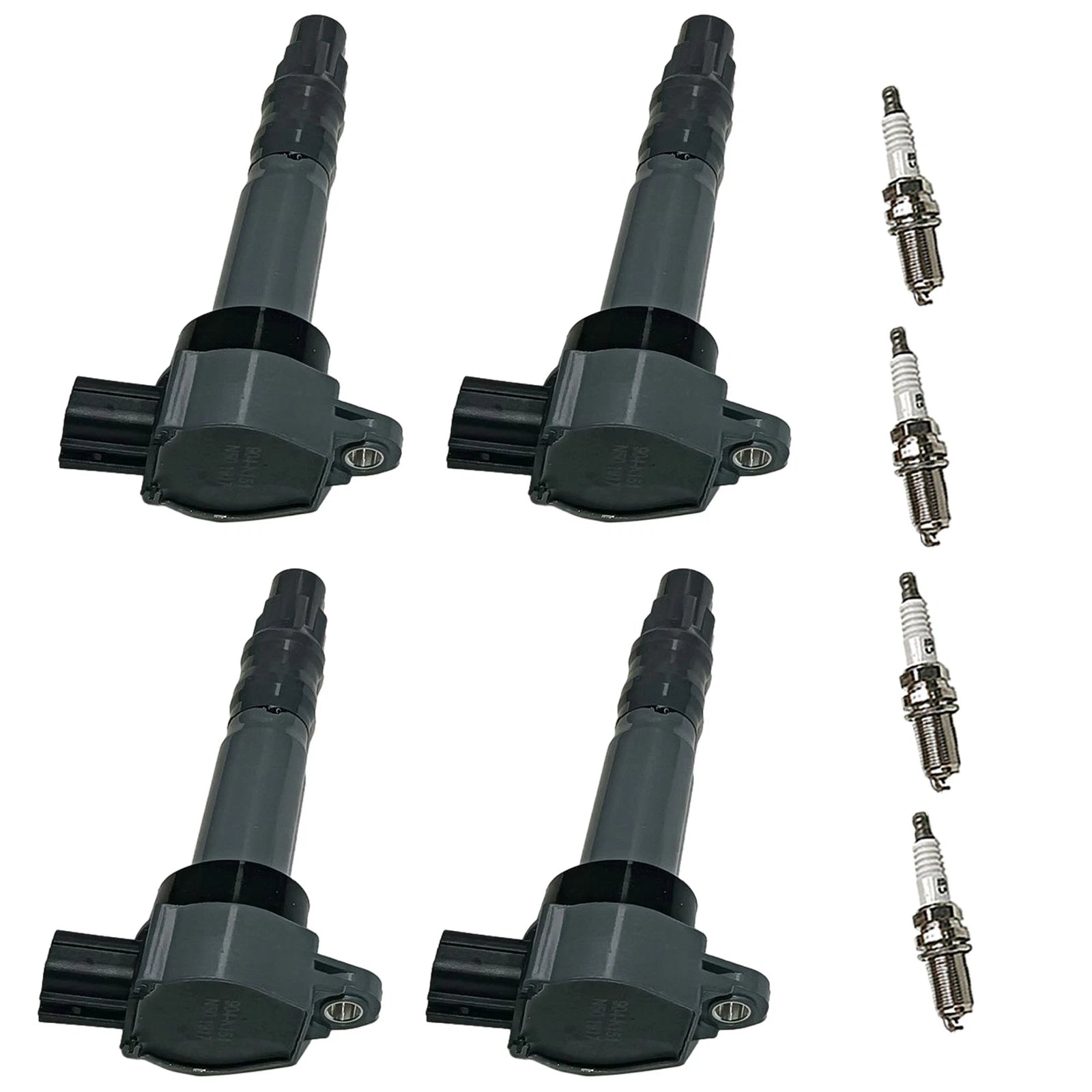 Set of 4 Ignition Coils & Spark Plugs for Mitsubishi Outlander (2003-2020)