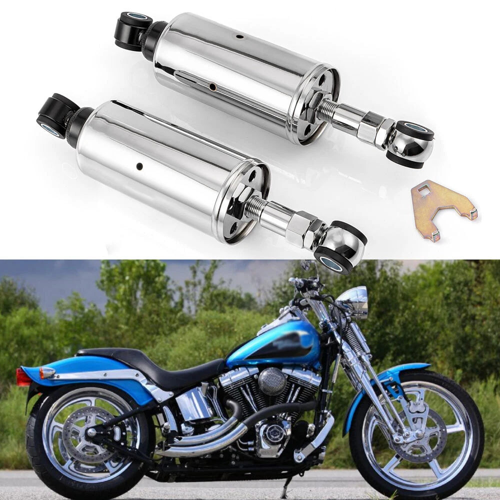 Set of 2 Adjustable Rear Shocks 11" 280mm for Harley Softail (1989–1999)