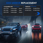 Heated Mirror Glass Right for Volkswagen Beetle 2012-2016