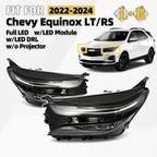 Full LED Headlight Set for Chevy Equinox LT/RS (2022–2024) w/LED DRL