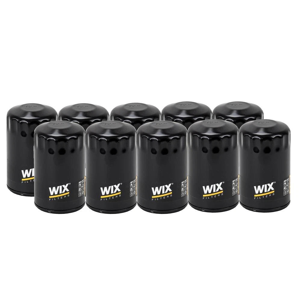 Set of 10 Wix 51393 Engine Oil Filter Kit for (Spin-On)