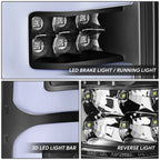 Full LED 3D C-Tube Tail Brake Light Stop Lamp for Ford F150 Lobo (2004–2008)