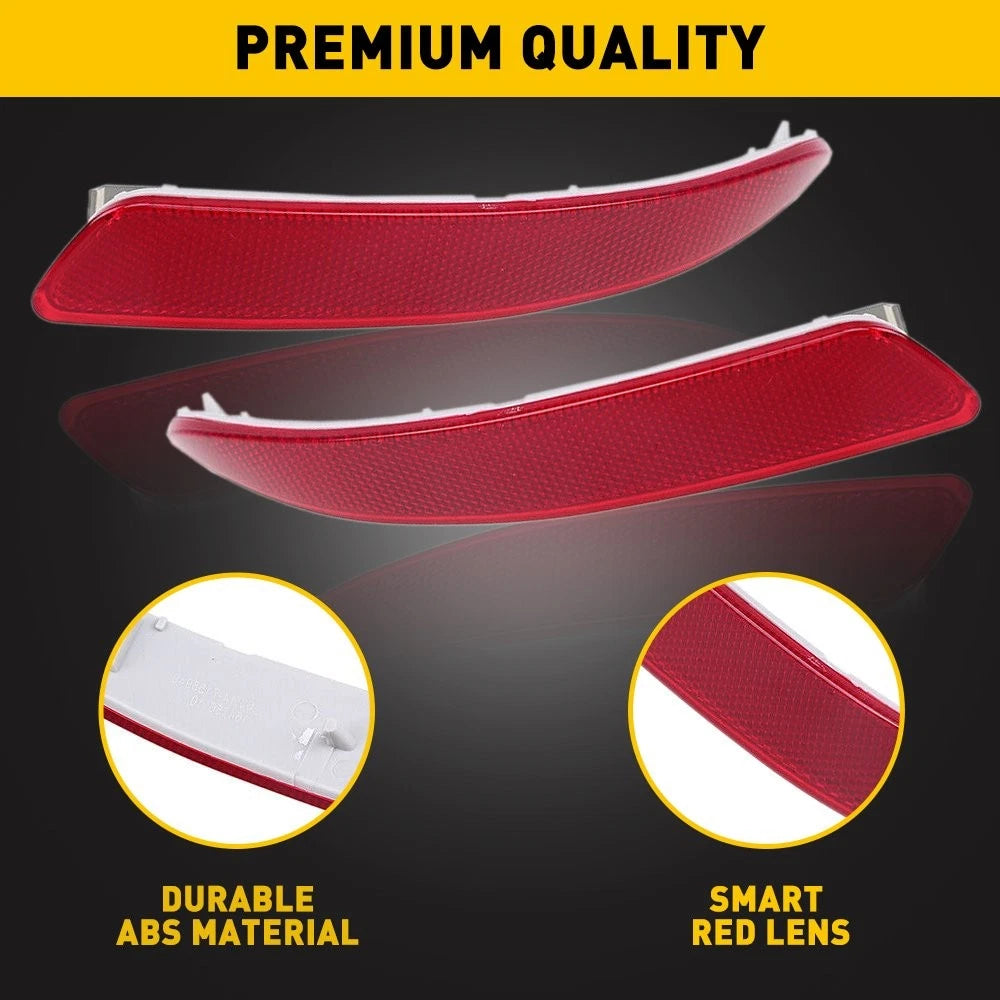 Set of 2 Red Bumper Rear Reflectors for BMW X5 E70 LCI (2007–2013)