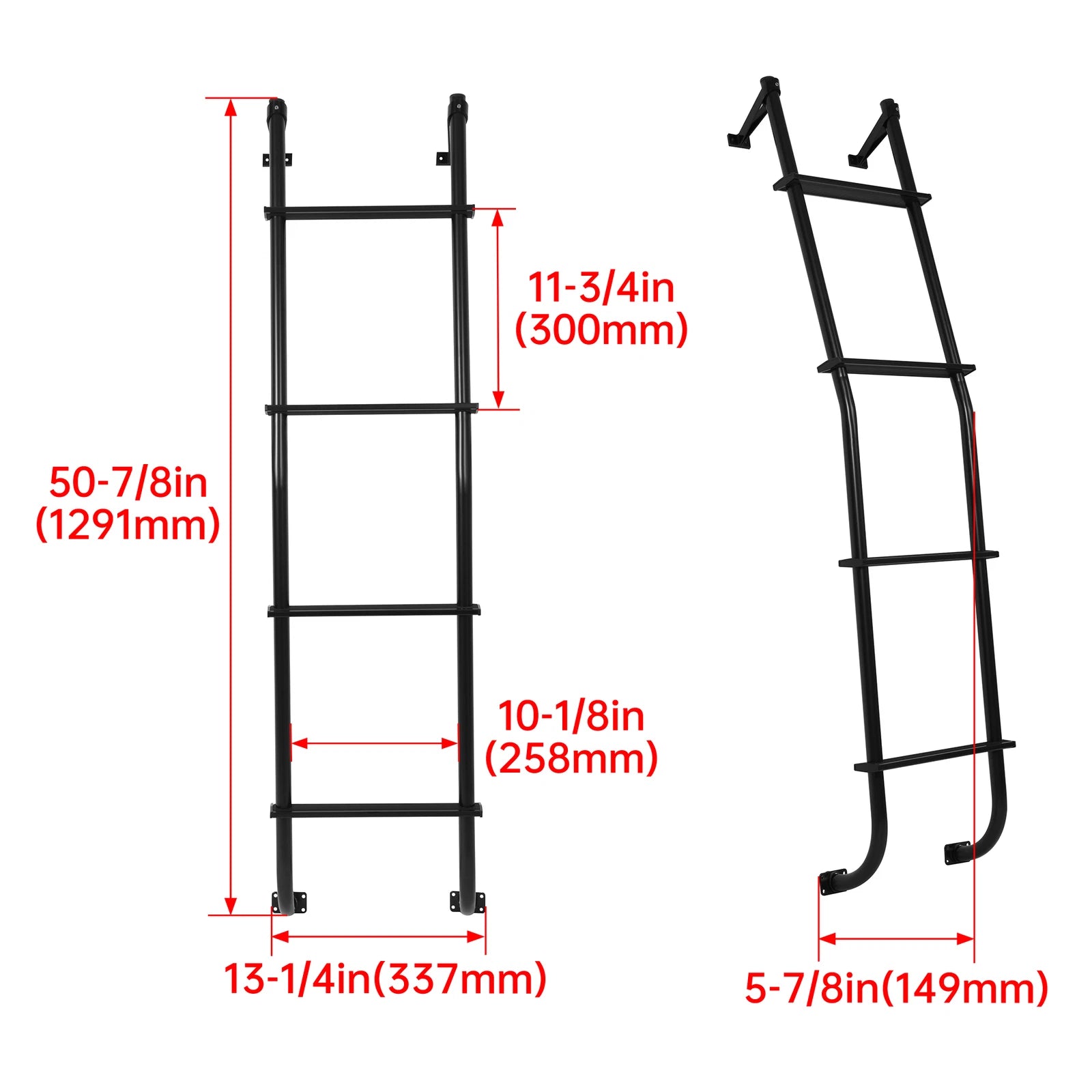 Aluminum Over Door Ladder Rack for Ford Chevy GMC (Universal)