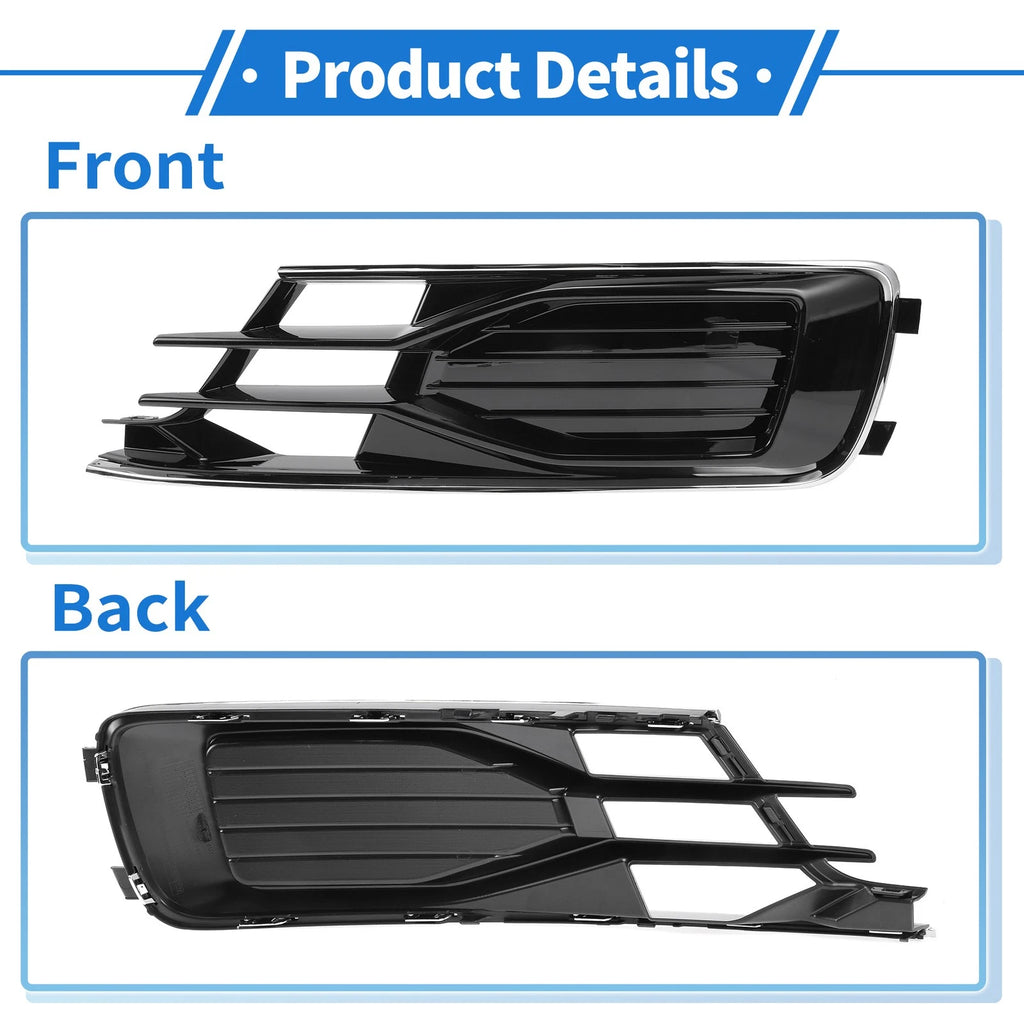 1pc Front Left Fog Light Grill for Audi A6 C7 (2014–2018) No. 4G0807681AD