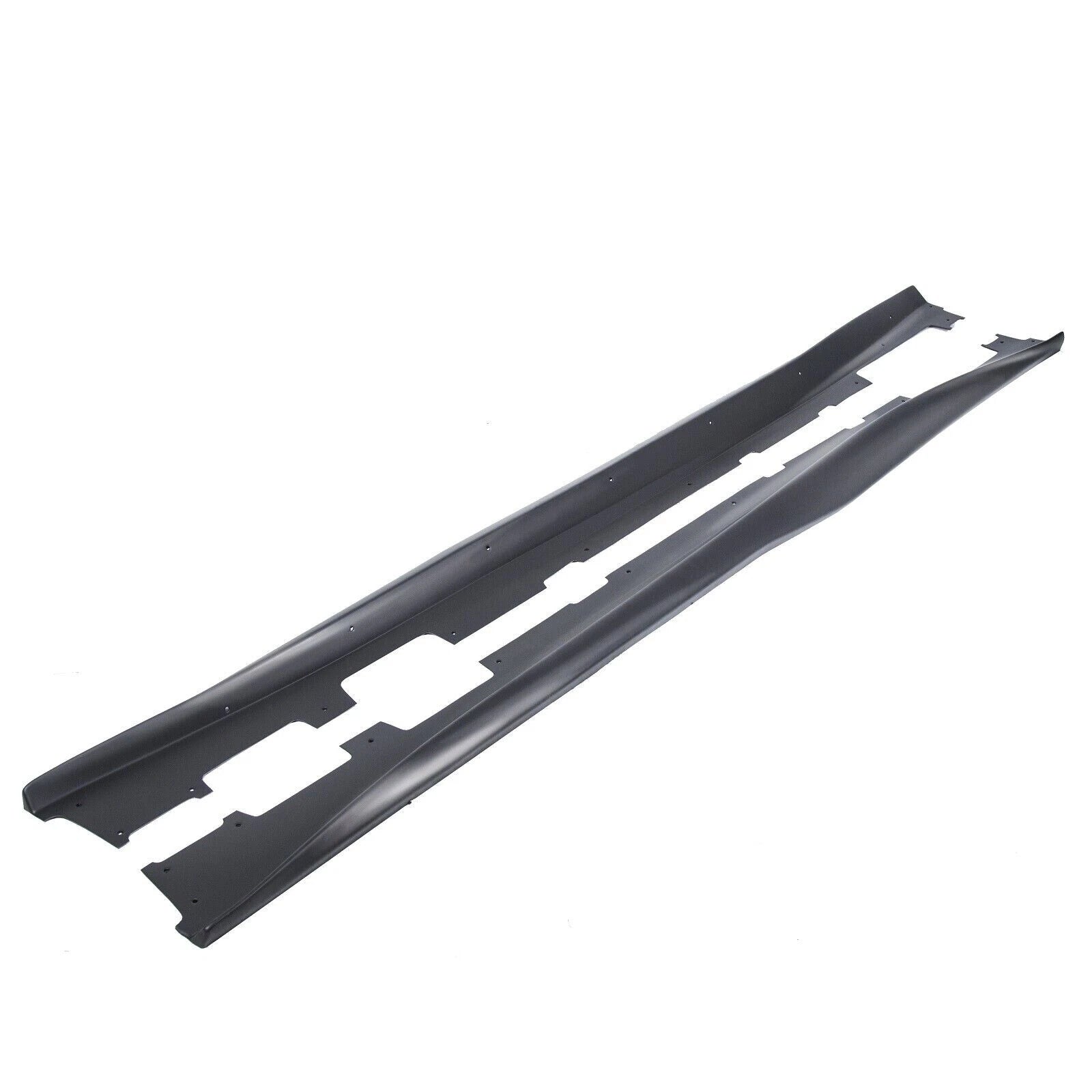 Set of 2 Black Side Skirts Panel Extensions for Chevy Camaro RS SS LT LS (2016–2023)
