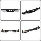 Chrome Rear Step Bumper Assembly with Sensor Holes for Toyota Tundra (2007-2013)