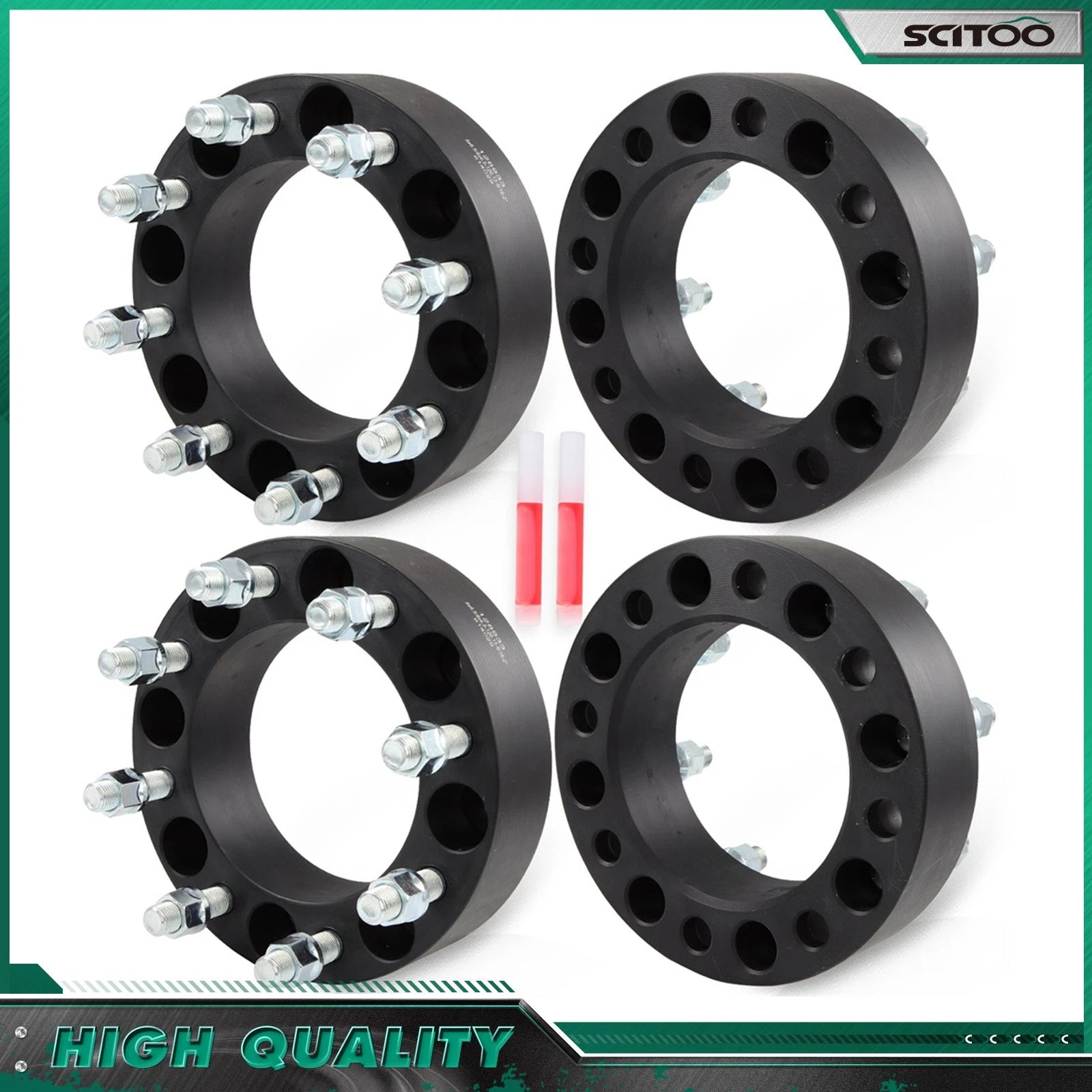 Set of 4 Wheel Spacers 2" 8x6.5 8x165.1mm for Dodge Ram 3500 (1994–2010)