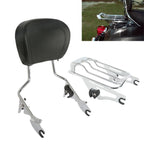 Sissy Bar Passenger Backrest Luggage Rack for Harley Touring Road Glide (2009–2025)