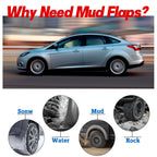 Splash Guards Mud Flaps for Ford Focus Hatchback (2011-2018) Front & Rear
