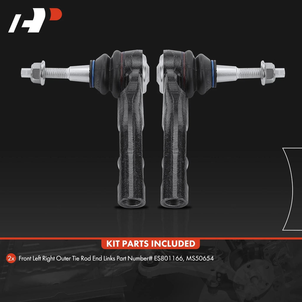 2X Outer Tie Rod End for Buick LaCrosse (2010–2013) Regal (2012–2016) Cadillac XTS