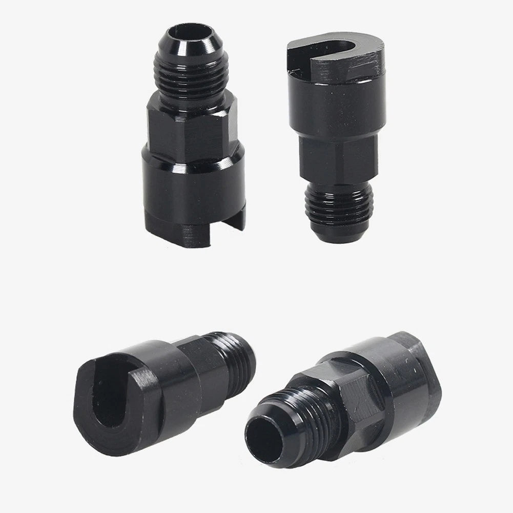 Set of 2 Aluminum 6AN Quick Connect Fuel Adapters for EFI 3/8 5/16