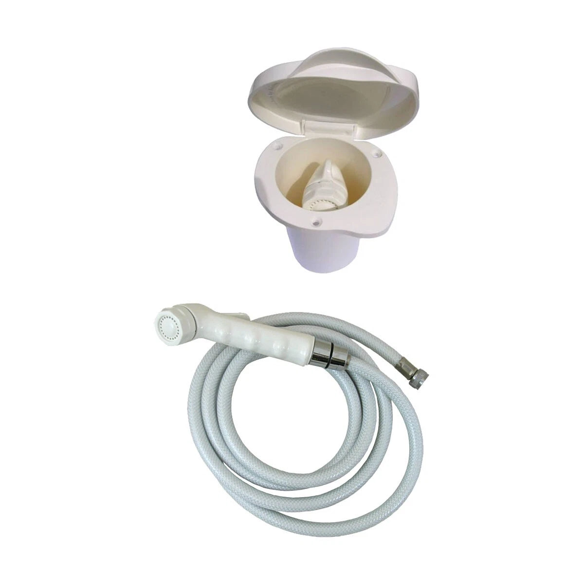 Aravon Compact Shower with ABS Handset & Hose for Boats, Caravans (BLA 134312)