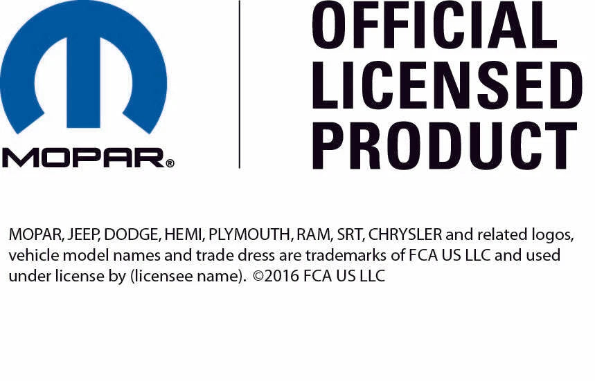 Licensed Jeep Metal Sign 10 x 23 Inch Blue Emblem for Jeep Wrangler (2007–2018)