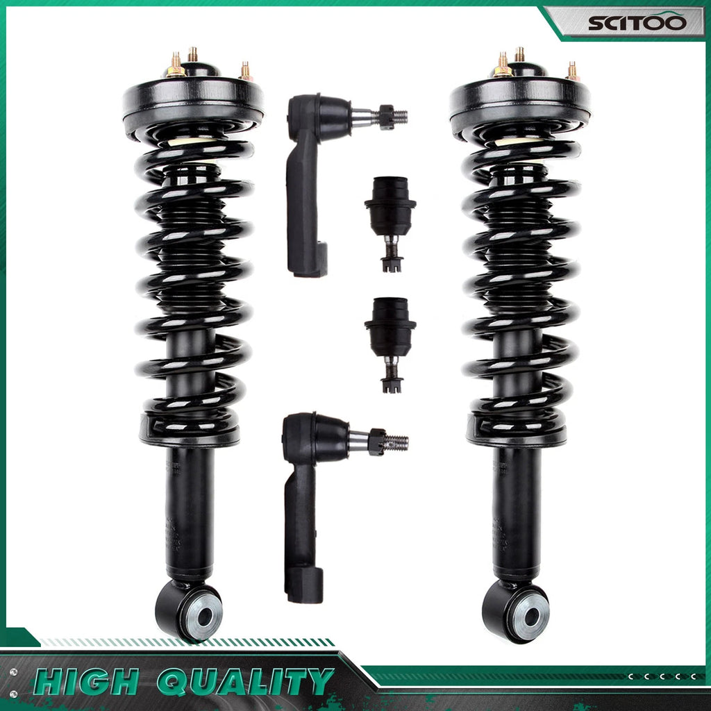 Front Complete Struts & Spring + Sway Bar Links for Ford F-150 (2009–2013)