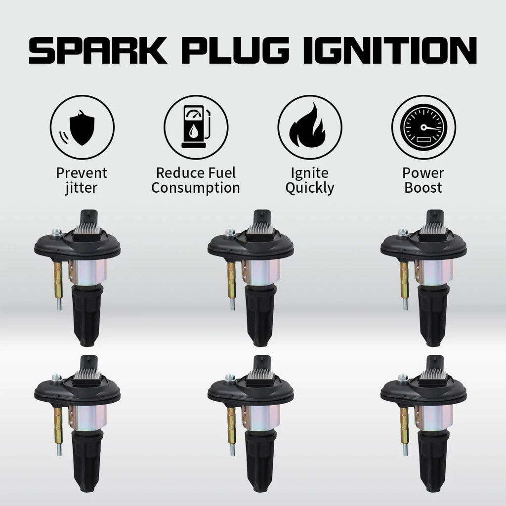 Set of 6 Ignition Coils for Chevy Trailblazer GMC Canyon Envoy UF-303 C1395