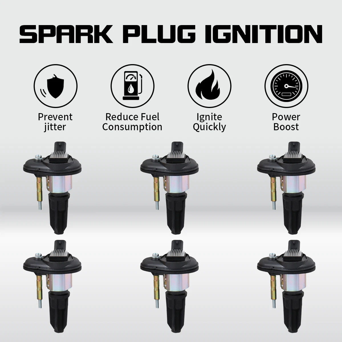 Set of 6 Ignition Coils for Chevy Trailblazer GMC Canyon Envoy UF-303 C1395