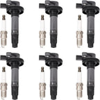 6 x Ignition Coils & Spark Plugs for Ford Edge Explorer Lincoln MKS (2007-2019)