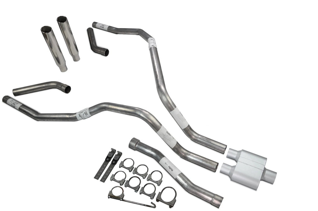 Dual Exhaust for Nissan Titan (2004–2006) 2.5 Inch Rolled Edge Tip