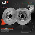 Set of 2 Rear Disc Brake Rotors & Ceramic Pads for Chevy Uplander (2005)