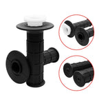 Set of 2 Black Hand Grips + Throttle Tube for 49cc 90cc Motorcycle Dirt Bike