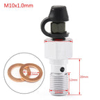 M10 X 1.0mm Brake Bleeder Nipple Caliper Bleed Screw Valve for Motorcycle Car