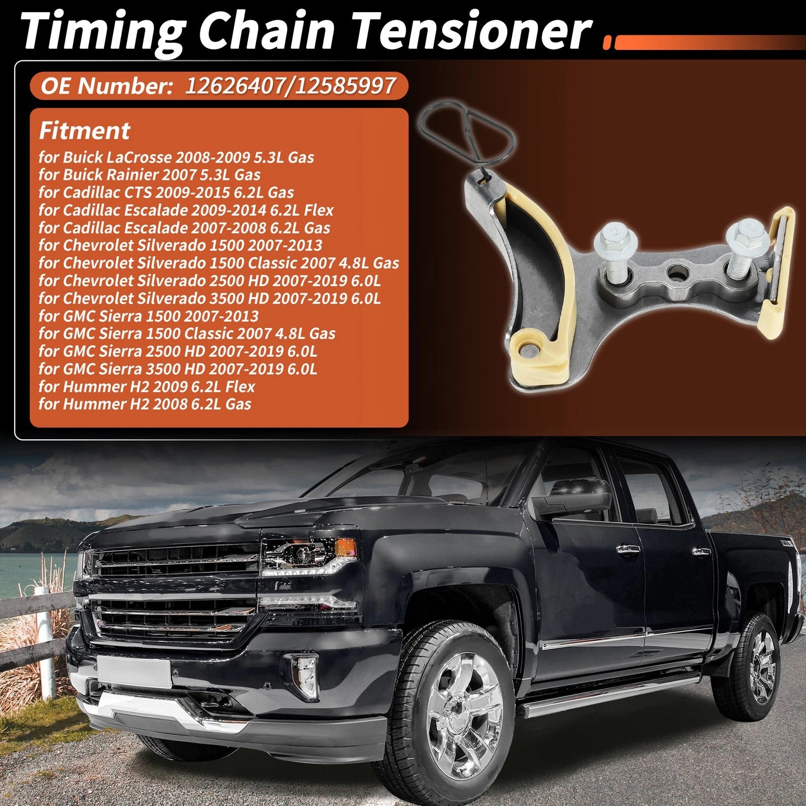 Engine Timing Chain Tensioner for Chevrolet Tahoe (2007–2014) No.12626407/12585997