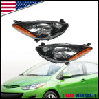 Halogen Headlight Set for Mazda 2 (2011–2014) - Driver & Passenger Side