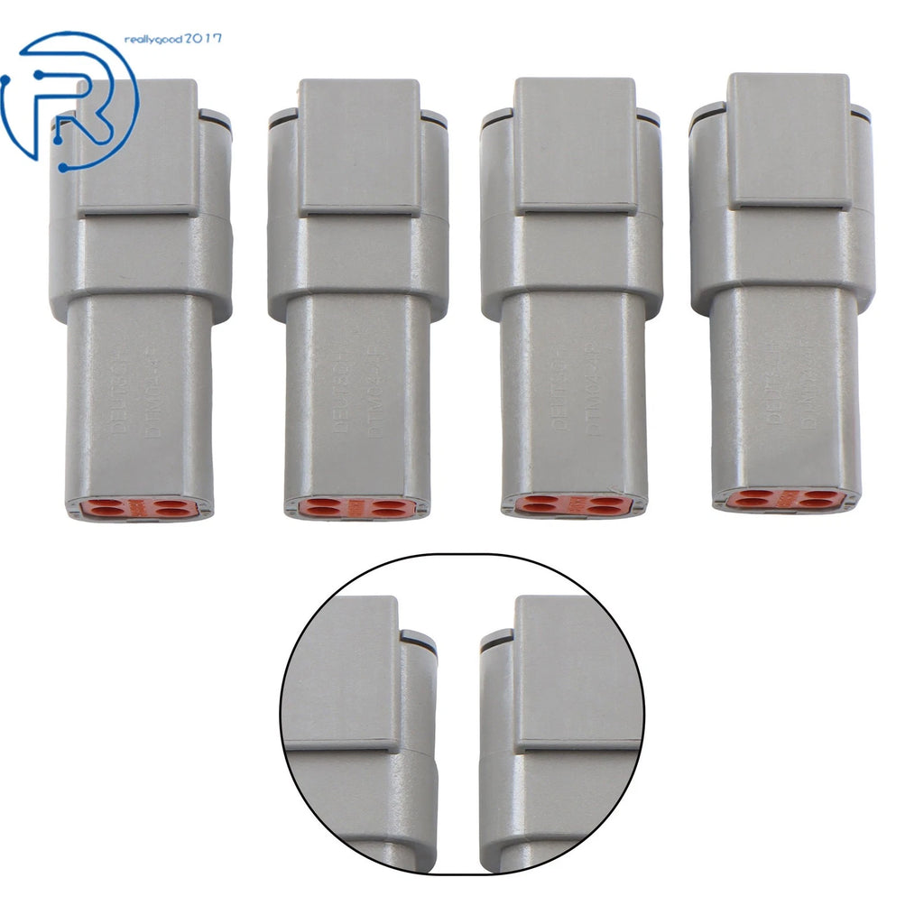 Set of 4 Waterproof DTM 4Pin Connectors for Automotive (Universal)