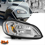 Passenger Side Chrome/Clear Headlight for Freightliner M2 106 112 (2003–2019)
