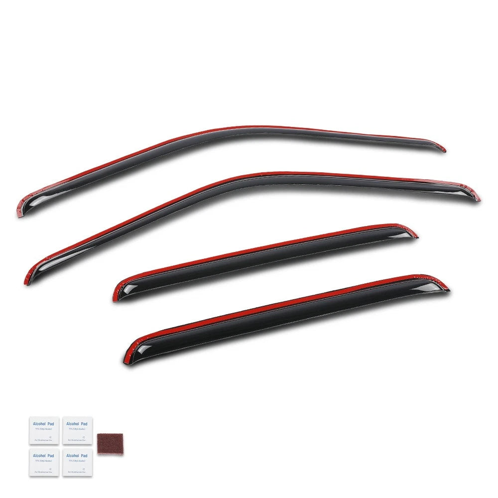 Rain Guards Window Visors for Ford F-250 F-350 Super Crew Cab (1999–2016)