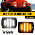 Smoked Lens LED Side Marker Signal Turn Light for Jeep Wrangler YJ (1987–1995)