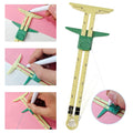 3-Piece Sewing Tool Set with Sliding Gauge for Accurate Measurements