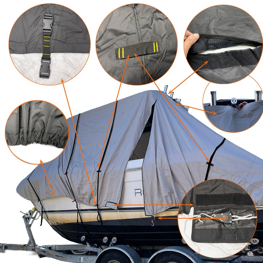 Fishing Boat Cover for Skeeter SX-2250 (600D Waterproof)