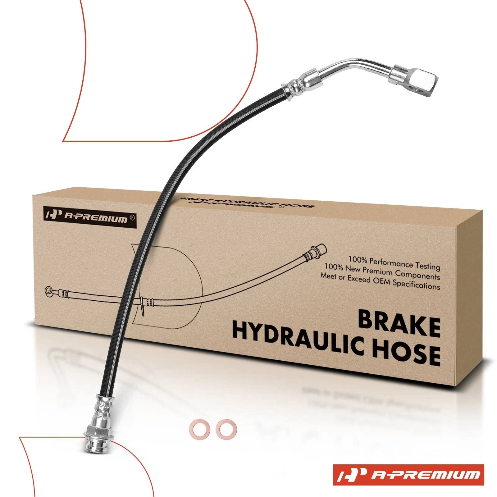 Front Brake Hydraulic Hose for Chevrolet Impala (2000–2005) Buick LaCrosse Regal (2000–2005)