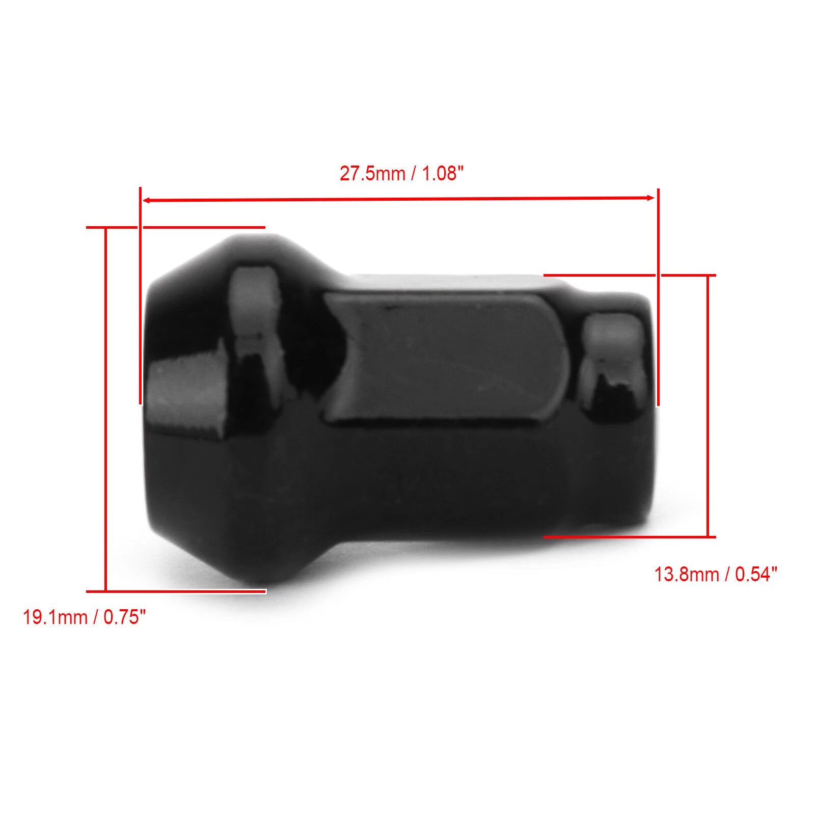 16pcs 3/8"-24 Tapered Lug Nuts for Polaris Ranger RZR 570 800 XP900