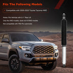 Rear Monotube Shock Absorber for Toyota Tacoma 4WD (2005–2015) w/ 0-1" Lift