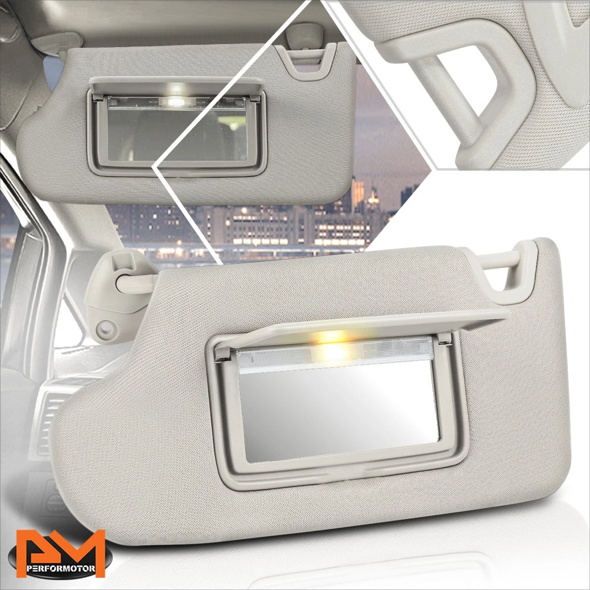 OE Sun Visor for Nissan Altima (2013–2018) Driver Side w/Lighted Mirror